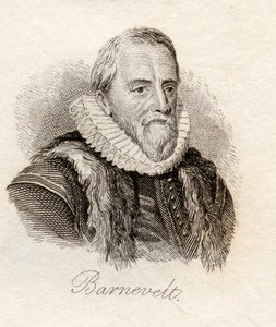 1825年に出版された「クラブの歴史辞典」からのヨハンファンオールデンバーネベルト 作： English School