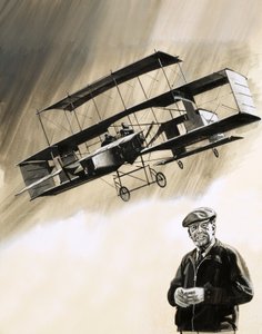 イングランドを飛行した最初のイギリス人、ジョンムーアブラバゾン 作： English School