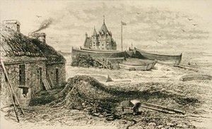 1880年頃のジョン・オ・グローツ（リリジャス・トラクト・ソサエティ発行の「Scottish Pictures」より 作： English School