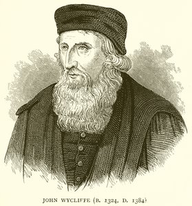 ジョン・ウィクリフ（B. 1324、D。1384） 作： English School