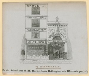 ジョンソンとホール、服装、119 Edgware Road 作： English School