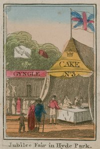 ハイドパークのジュビリーフェア、1814年 作： English School