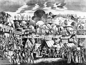 ハイドパークのジュビリーフェア、1814年 作： English School