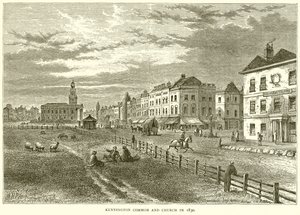 1830年のケニントンコモンと教会 作： English School