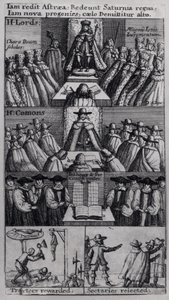 チャールズ2世（1630-85）、国会議事堂、1660年 作： English School