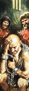 エドワード王は刑務所での過酷な扱いのために衰弱している 作： English School