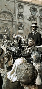 エマニュエル王はガリバルディによってイタリアの王と公に宣言されました