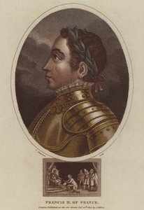 フランス国王フランシス2世（彩色済み彫刻 作： English School