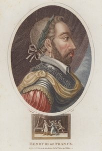 フランス国王ヘンリー3世（彩色済み彫刻 作： English School