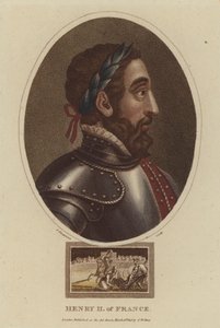 フランス国王ヘンリー2世（彩色済み彫刻 作： English School