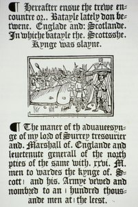 ヘンリー8世（1491-1547）とその騎士、1513年のイギリスのフロデンフィールドでのスコットランドに対する勝利 作： English School