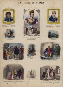 イングランドの王と王妃（彩色済み彫刻 作： English School