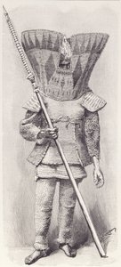キングスミルアイランダー、完全な武装、The History of Mankind、Vol.1、教授、Friedrich Ratzel、1896 作： English School