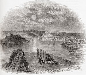 19世紀のアイルランド、コーク州キンセール：A Pictorial Museum, pub.1847