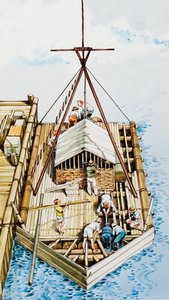 バルサ材で造られたコンティキ 作： English School