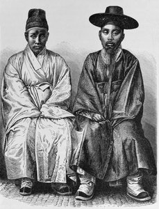 韓国人、「人類の歴史」第3巻、フリードリヒ・ラッツェル教授、1898年 作： English School