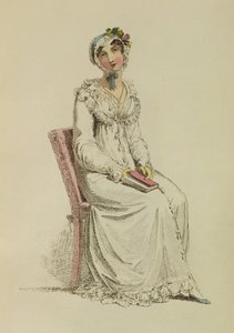 レディースモーニングドレス、アッカーマン芸術貯蔵庫のファッションプレート、1815 作： English School