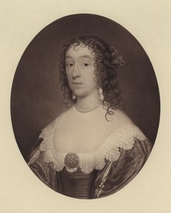 オリヴァー・クロムウェルの三女、レディ・フォウコンバーグ（メアリー・クロムウェル）（リトグラフ） 作： English School