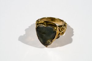 William of Wykehamが着用した大きなリング、15世紀頃（クリスタル＆ゴールド）