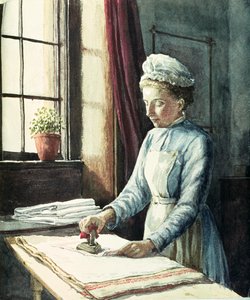 ランドリーメイド、1880年頃