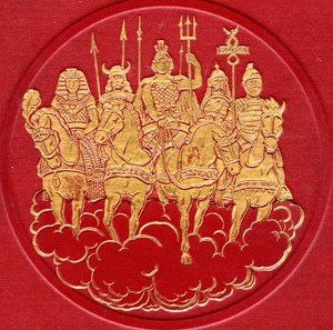 古代文明の指導者たち。1915年発行の『ハッチンソン諸国民史』表紙より（印刷物） 作： English School