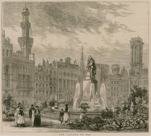 1874年にロンドンのレスタースクエア 作： English School