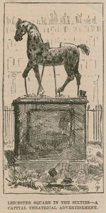 1860年代のレスタースクエア：首都の劇場広告