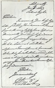 ウィリアム4世から1827年のレディネルソンへの手紙、1891年の「レジャーハウス」に掲載