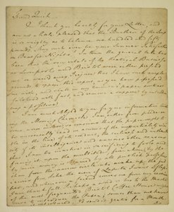 ウィリアム・ウッドフォール（1746-1803）から俳優ジョン・クイック（1748-1831）への、ヘイマーケットでのジョン・ヘンダーソンの好意的な評価に関する手紙 作： English School