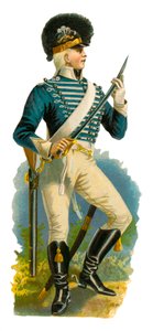 ジョージ3世、1761-1820年の軽い竜騎兵 作： English School