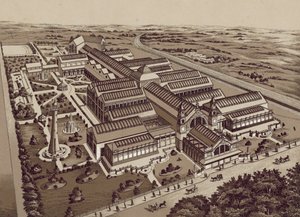 リバプール1886年の荷船展（リトグラフ） 作： English School