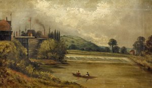 Llanthony Weir Gloucester、1850-1900 作： English School