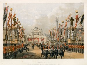 1863年3月7日、ロンドン名誉砲兵隊が保管するロンドン橋 作： English School