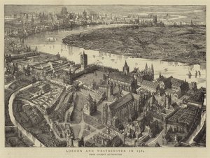 1584年のロンドンとウェストミンスター 作： English School