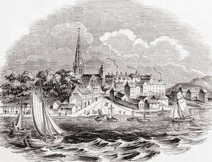 北アイルランドのロンドンデリー、オールド・イングランドより：A Pictorial Museum, pub.1847 作： English School