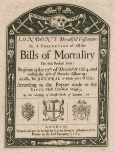 ロンドンの恐ろしい訪問;または、死亡手形のコレクション 作： English School