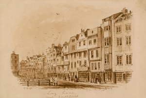ロングレーン、ウェストスミスフィールド、1840年（紙にトイレ） 作： English School