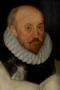 ヘンリー・シーモア卿、1590年頃（パネルに油彩） 作： English School
