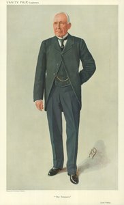 ウェルビー卿、財務省、1910年3月10日、バニティフェア漫画 作： English School