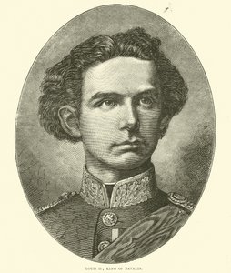 1870年10月、バイエルン国王ルイ2世 作： English School