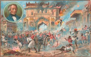 ラクナウ、インディアン反乱、1857 作： English School