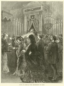 1871年、パリの大司教の州に横たわっていた 作： English School