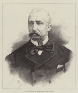 フランス共和国の新大統領となったM・フェリックス・フォーレ（版画 作： English School