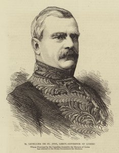 M Letellier de St Just, Lieutenant-Governor of Quebec (e.g. engraving) 作： English School