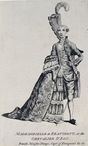 マドモアゼル・ド・ボーモンまたはシュヴァリエ・デオン、1762年から63年頃 作： English School