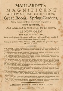 Maillardets壮大な自動展、Great Room、Spring Gardens、ロンドン 作： English School