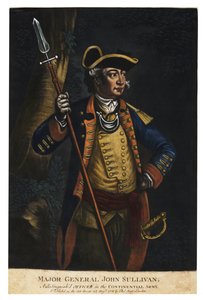 ジョンサリバン少将、1776年（手塗りのメゾチント）