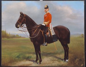 ジョージフローム少佐、第2大隊、コンノートレンジャーズ、1881年 作： English School