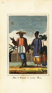 コーチンの男と女 中国（ベトナム） 1818年