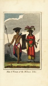 Molucco Isles（マルク諸島）の男と女 作： English School